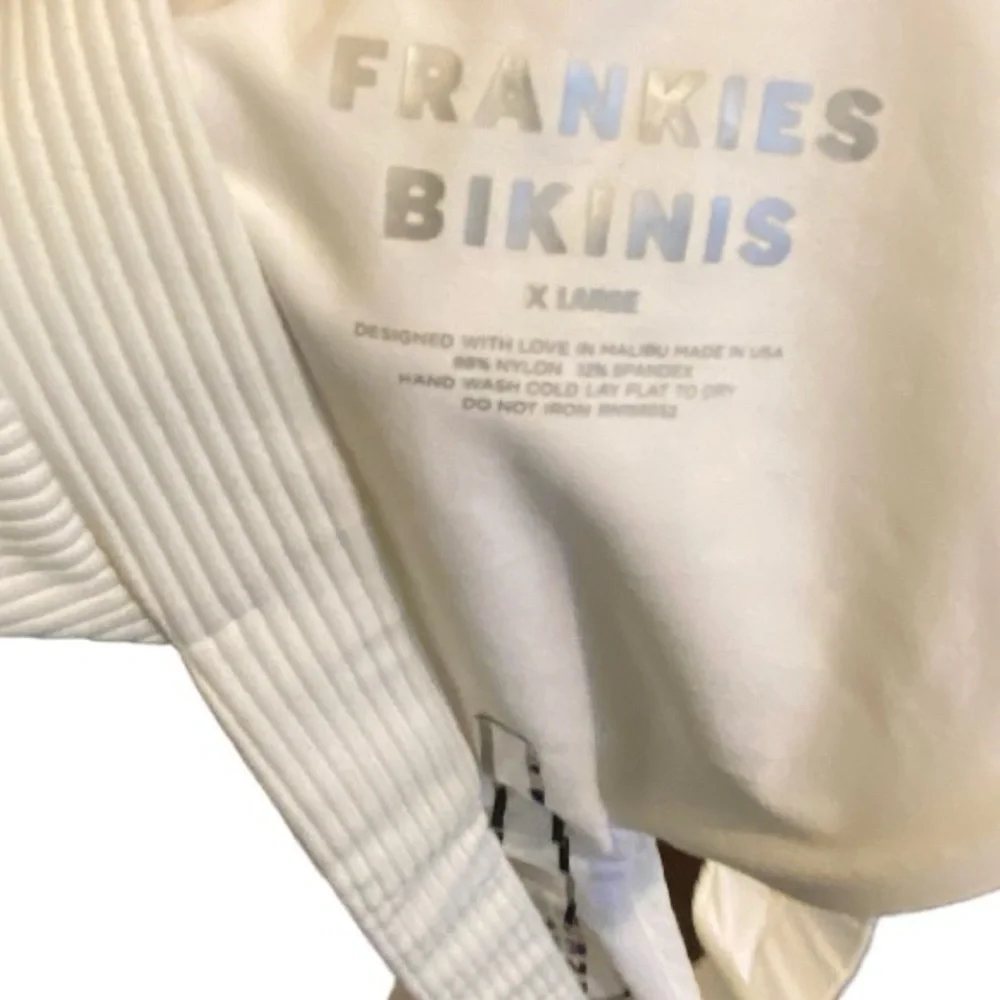Frankie's Bikinis Grace Ribbed Bikini Bottom‎ nwt